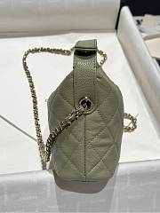 Chanel 25C Bag Caviar Khaki Green 21.5x19x6cm - 4