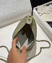 Chanel 25C Bag Caviar Khaki Green 21.5x19x6cm - 6