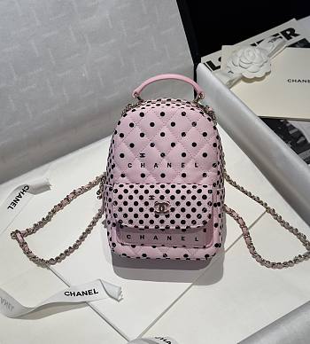 Chanel 24A Mini Backpack Pink 18x13x9cm