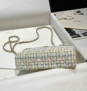 Chanel 25C Vanity Case White Tweed 17x19.5x5.5cm - 6