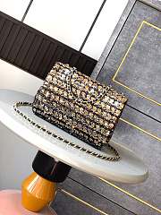 Chanel 25C Flap Bag Black Sequins 20cm - 2