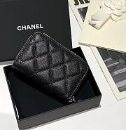 Chanel Zip Coin Purse Black Caviar 11.2x7.5cm - 4