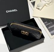 Chanel Zip Coin Purse Black Caviar 11.2x7.5cm - 3