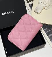 Chanel Zip Coin Purse Pink Caviar 11.2x7.5cm - 5