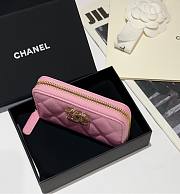 Chanel Zip Coin Purse Pink Caviar 11.2x7.5cm - 3