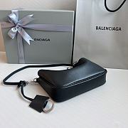 Balenciaga Rodeo Sling Pochette Black Silver 22x11.9x12.7cm - 5