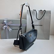 Balenciaga Rodeo Sling Pochette Black Silver 22x11.9x12.7cm - 4