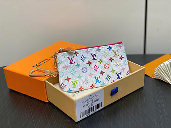 Louis Vuitton LV x TM Key Pouch White 12x7x1.5cm