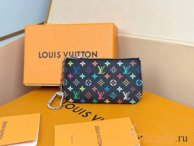 Louis Vuitton LV x TM Key Pouch Black 12x7x1.5cm - 1