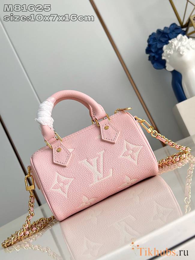 Louis Vuitton LV Nano Speedy Pink 16x11x9cm - 1