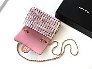 Chanel 25C Flap Bag Pink Sequins 20cm - 6