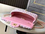 Chanel 25C Flap Bag Pink Sequins 20cm - 5
