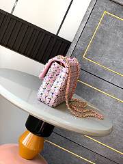Chanel 25C Flap Bag Pink Sequins 20cm - 2