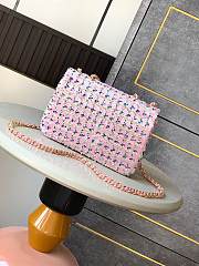 Chanel 25C Flap Bag Pink Sequins 20cm - 3