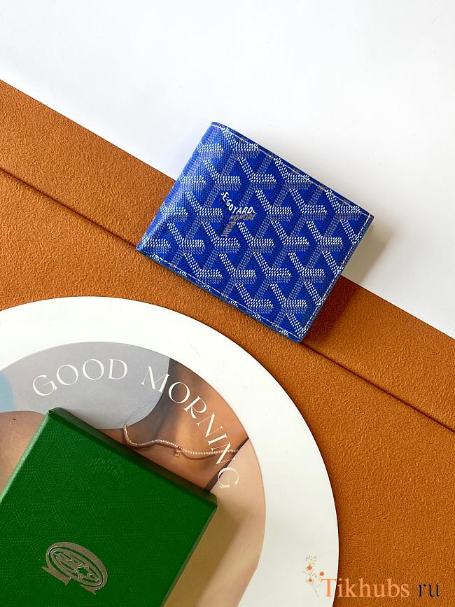 Goyard Saint-Florentin Wallet Blue 10.5x2.4x12cm - 1