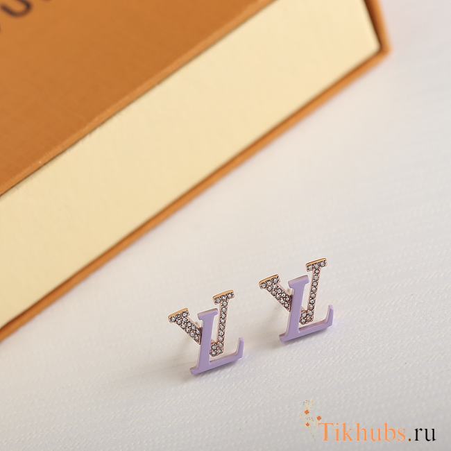 Louis Vuitton LV Purple Earrings - 1