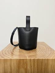 Loewe Pebble Bucket Black Bag 20x16x16cm - 6