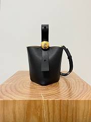 Loewe Pebble Bucket Black Bag 20x16x16cm - 5