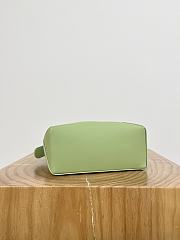 Loewe Puzzle Edge Small Calfskin Green Top Handle Bag 24x10.5x16.5cm - 3