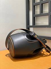Loewe Balloon Bag Leather Bucket Black 25x18x13.5cm - 4