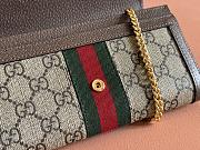 Gucci Ophidia Chain Wallet Brown 19x10x3.5cm - 2