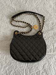 Chanel Hobo Bag Black 21.5x20x7.5cm - 6