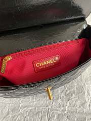 Chanel Hobo Bag Black 21.5x20x7.5cm - 5