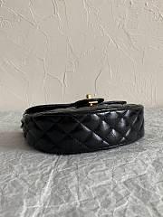 Chanel Hobo Bag Black 21.5x20x7.5cm - 4