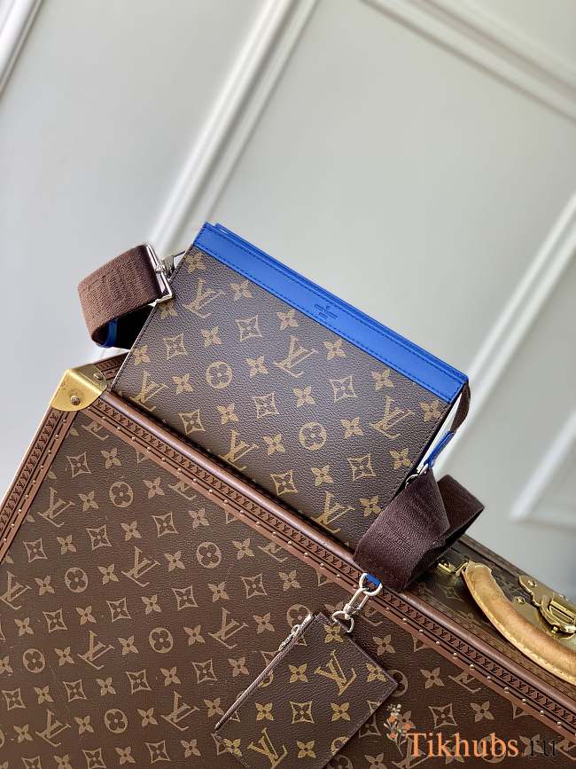 Louis Vuitton LV Gaston Bag Indigo Blue 22x14.5x4.5cm - 1