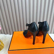 Hermes Judy Sandals Black Heel 10cm - 5