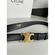 Celine Triomphe Belt In Smooth Calfskin Black - 2