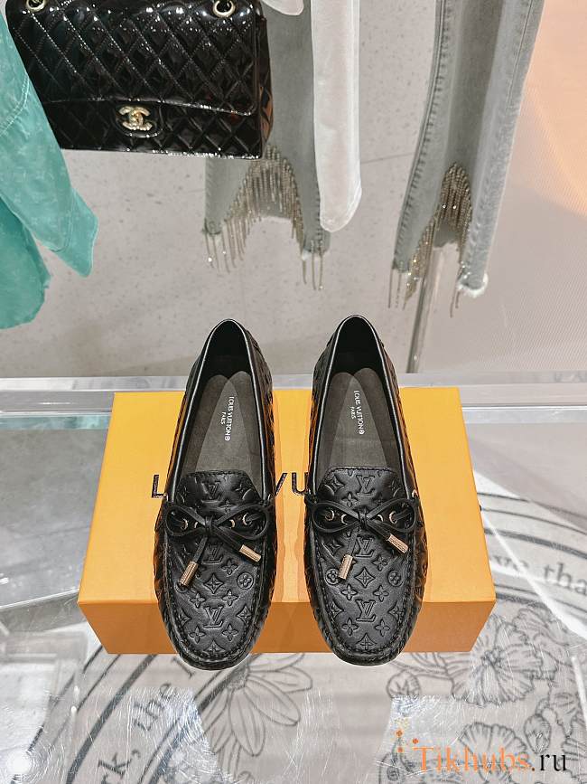 Louis Vuitton LV Driver Mocassin Black Loafer - 1