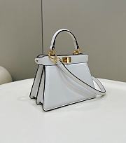 Fendi Peekaboo ISeeU Petite White Bag 20x11x15cm - 2