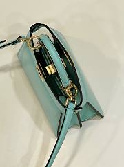 Fendi Peekaboo ISeeU Petite Blue Bag 20x11x15cm - 4