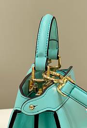 Fendi Peekaboo ISeeU Petite Blue Bag 20x11x15cm - 3
