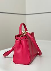 Fendi Peekaboo ISeeU Petite Neon Pink Bag 23x9x20cm - 4