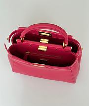 Fendi Peekaboo ISeeU Petite Neon Pink Bag 23x9x20cm - 2