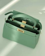 Fendi Peekaboo ISeeU Petite Green Bag 23x9x20cm - 2