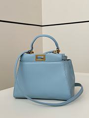Fendi Peekaboo ISeeU Petite Blue Bag 23x9x20cm - 1