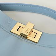 Fendi Peekaboo ISeeU Petite Blue Bag 23x9x20cm - 2