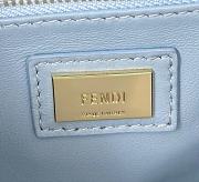 Fendi Peekaboo ISeeU Petite Blue Bag 23x9x20cm - 3