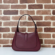 Gucci Jackie 1961 Small Red Wine Shoulder Bag 27.5x19x4cm - 6