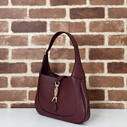 Gucci Jackie 1961 Small Red Wine Shoulder Bag 27.5x19x4cm - 4