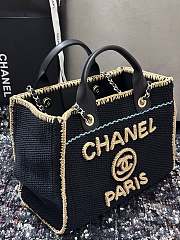 Chanel Shopping Tote Bag 24S Black 39cm - 6