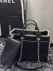 Chanel Shopping Tote Bag 24S Black 39cm - 3