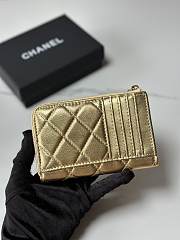 Chanel Card Holder Lambskin Gold 12x7.5x2.5cm - 3