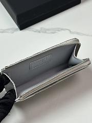 Chanel Card Holder Lambskin Silver 12x7.5x2.5cm - 4