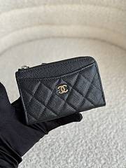 Chanel Card Holder Black Caviar Gold 12x7.5x2.5cm - 1