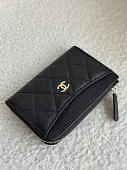 Chanel Card Holder Black Caviar Gold 12x7.5x2.5cm - 4