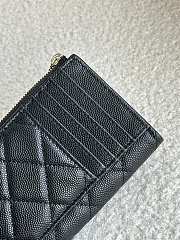 Chanel Card Holder Black Caviar Gold 12x7.5x2.5cm - 2